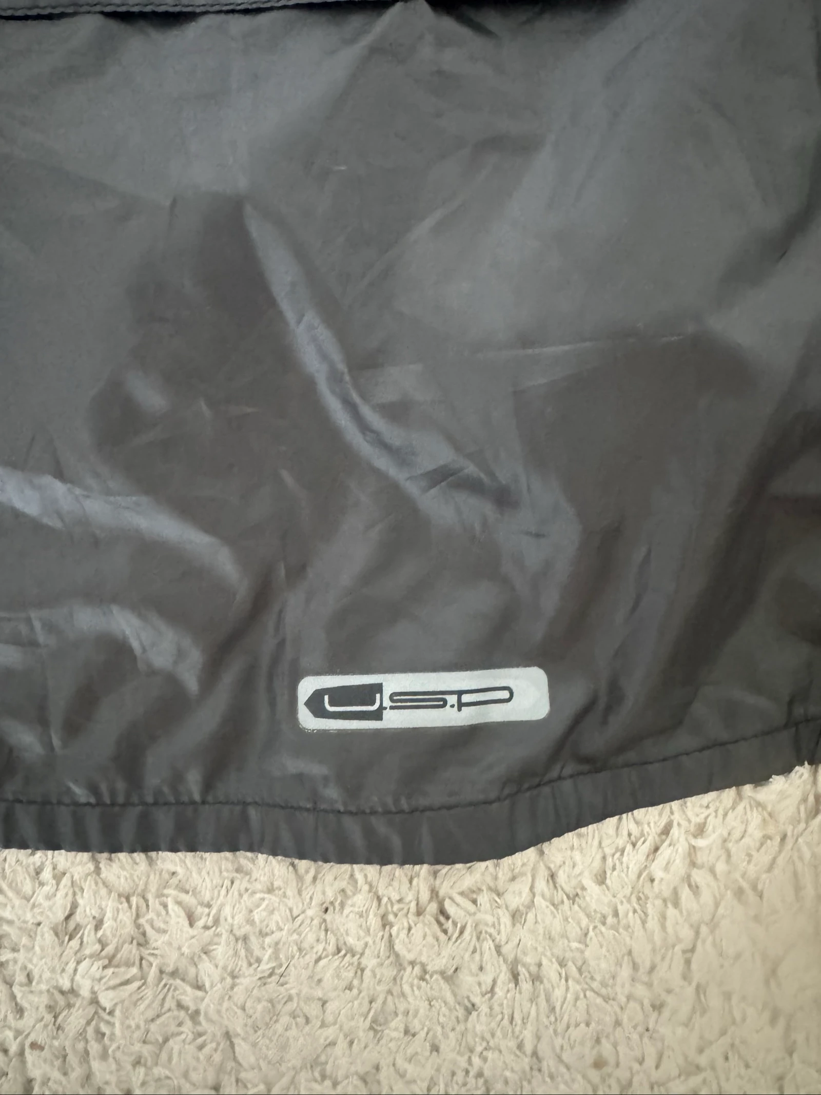 Puma Windbreaker Jas Grijs USP Lichtgewicht Hardlopen Sport Y2K Vintage M – photo 7